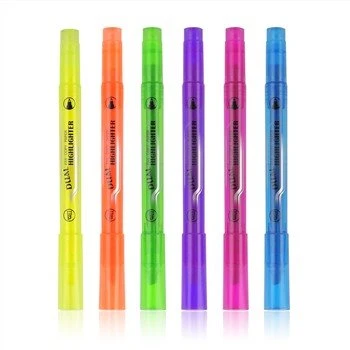 Double Head Fluorescent Highlighter Pen