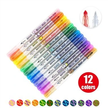 12pcs Creative Magic Color Highlighter